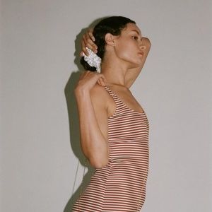 Maryam Nassir Zadeh Salma Striped Bodycon Dress XS